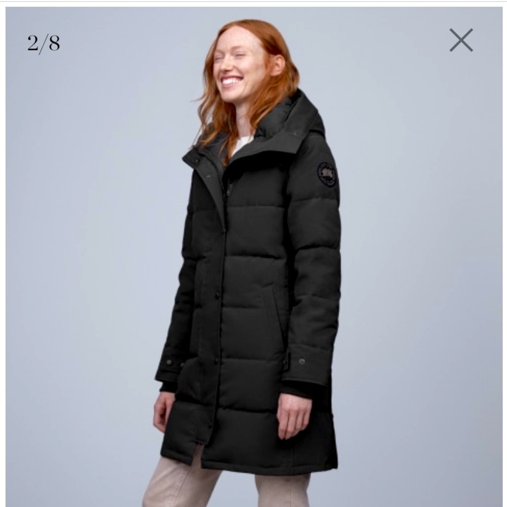 All Black Canadian Goose Parka